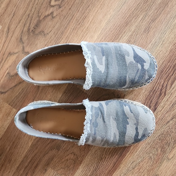 Splendid Women's Lily Slip on Espadrille Flats size 9 Green Camo - Picture 5 of 12